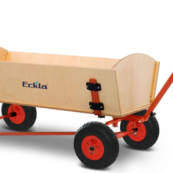 ECKLA Holzbollerwagen XXL FUN Hinterachslenkung
