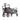 FUXTEC faltbarer Bollerwagen CT500 mit Sonnendach, grau