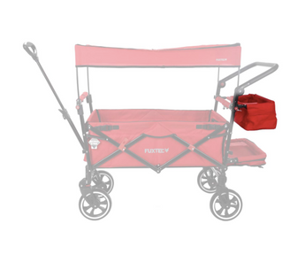 FUXTEC Bollerwagen Stoffbezug für Hecktasche CT850 rot