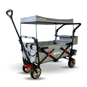 FROSAL Bollerwagen Leo silbergrau soft