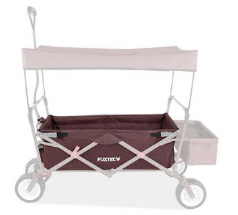 FUXTEC Bollerwagen Sitzstoffbezug für CT-350, braun