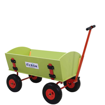 ECKLA Bollerwagen Long Trailer mit pannensicherer Bereifung und Kunststoffaufbau, wetterfest - zerlegbar
