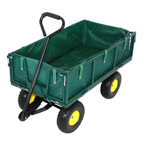 FROSAL Bollerwagen Phil – Gartenwagen pannensicher mit PU Rädern
