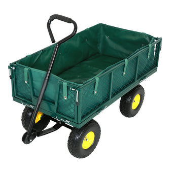 FROSAL Bollerwagen Phil – Gartenwagen pannensicher mit PU Rädern