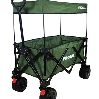 FROSAL faltbarer Bollerwagen Emil grün Faltbollerwagen